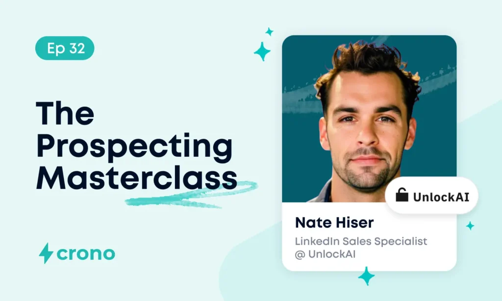 The Prospecting Masterclass ep. 32 cover with Nate Hiser's image